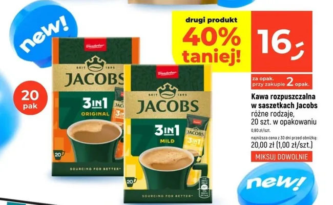 Kawa rozpuszczalna w saszetkach różne rodzaje promocja w Dealz
