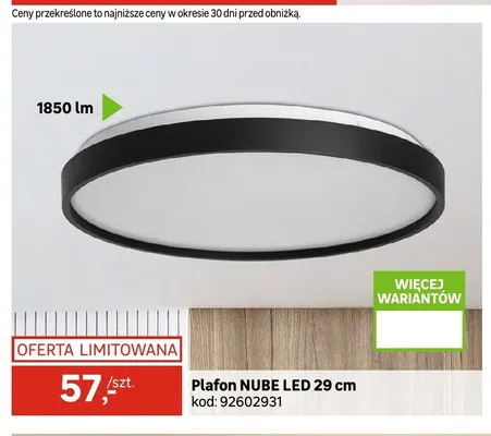 Plafon NUBE LED 29 cm promocja w Leroy Merlin