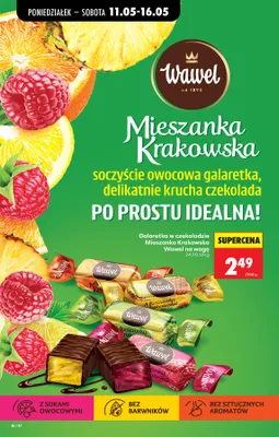 Galaretka w czekoladzie Mieszanka Krakowska Wawel na wagę promocja w Biedronka