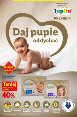 Pieluszki Lupilu Premium promocja w Lidl