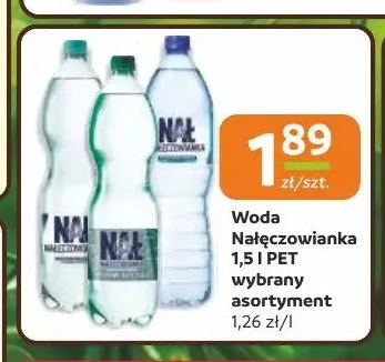 Woda mineralna Nałęczowianka niegazowana promocja w Gama