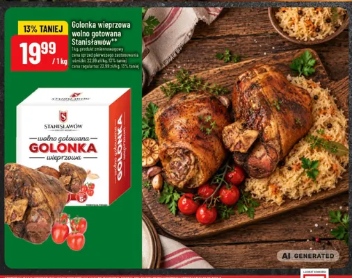 Golonka wieprzowa wolno gotowana Stanisławów promocja w POLOmarket