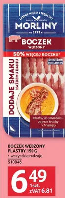Boczek wędzony plastry Morliny promocja w Selgros
