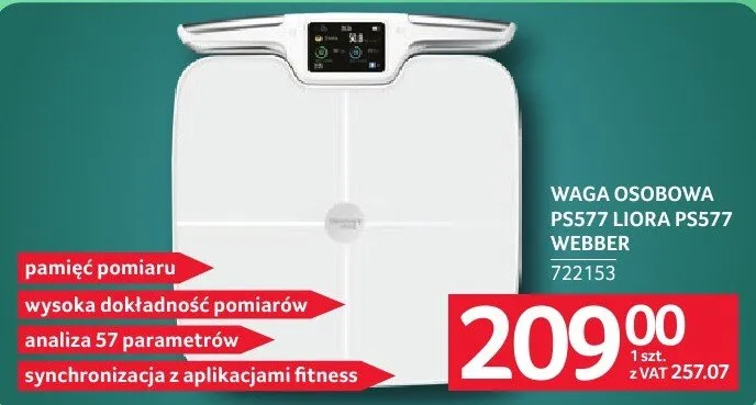Waga osobowa 8-in-1 Nora PS577 Webber promocja w Selgros