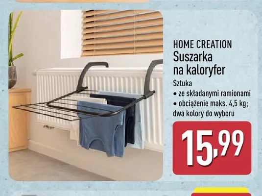 Suszarka na kaloryfer Home Creation promocja w Aldi