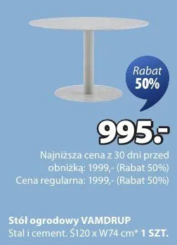 Stół ogrodowy rozkładany toronto LIVARNO HOME promocja w Jysk