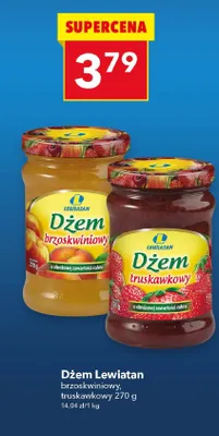 Dżem brzoskwiniowy promocja w LEWIATAN