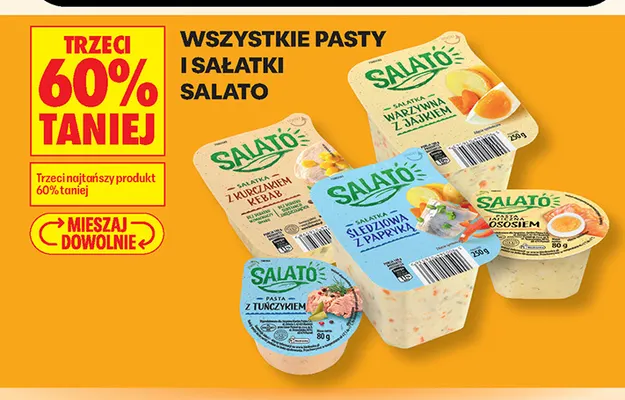 Sałatka śledziowa z papryką Salato promocja w Biedronka