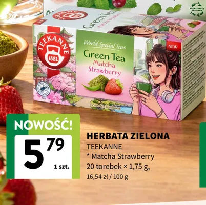 Herbata zielona Matcha Strawberry Teekanne promocja w Intermarche