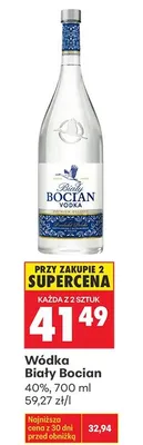 Wódka Biały Bocian promocja w Biedronka