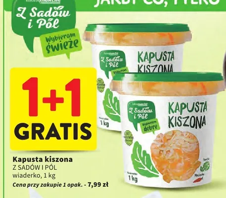 Kapusta kiszona promocja w Intermarche