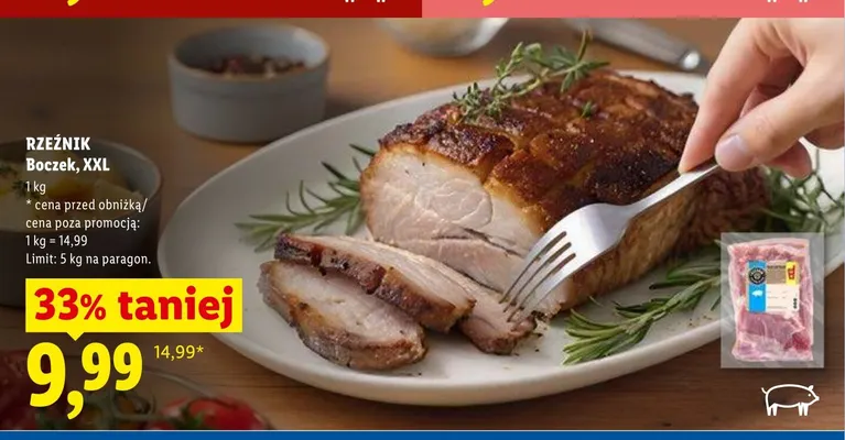 Boczek XXL RZEŹNIK promocja w Lidl