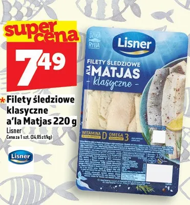 Filety śledziowe klasyczne a'la Matjas 220g promocja w TOPAZ