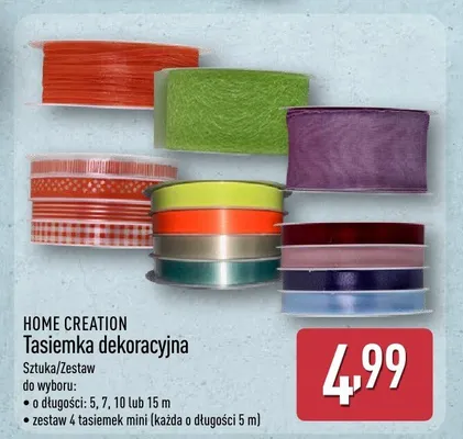 Tasiemka dekoracyjna promocja w Aldi