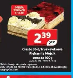 Ciasto 3bit Piekarnia Wójcik promocja w Delfin