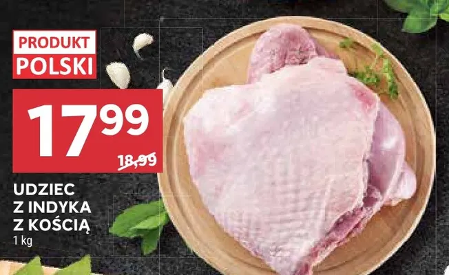 Udziec z indyka z kością promocja w Stokrotka