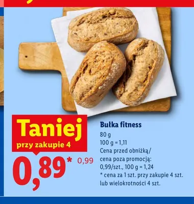 Bułka fitness promocja w Lidl