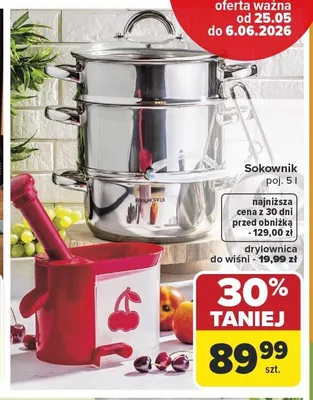 Drylownica do wiśni promocja w Carrefour