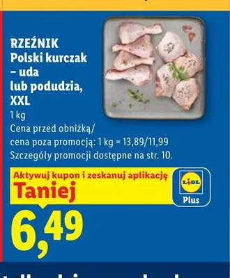 Polski kurczak - podudzia XXL Rzeźnik promocja w Lidl