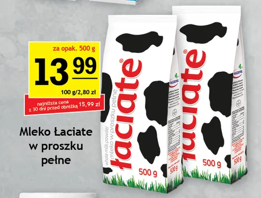 Mleko w proszku pełne Łaciate promocja w Gram Market
