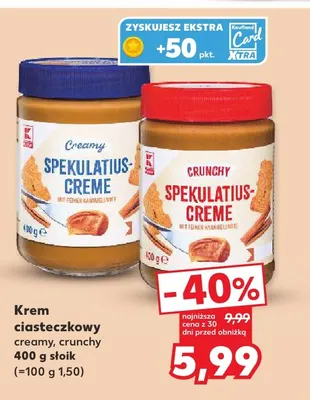 Krem ciasteczkowy crunchy K-Classic promocja w Kaufland