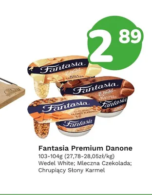 Jogurt Fantasia Premium Chrupiący Słony Karmel Danone promocja w Limonka