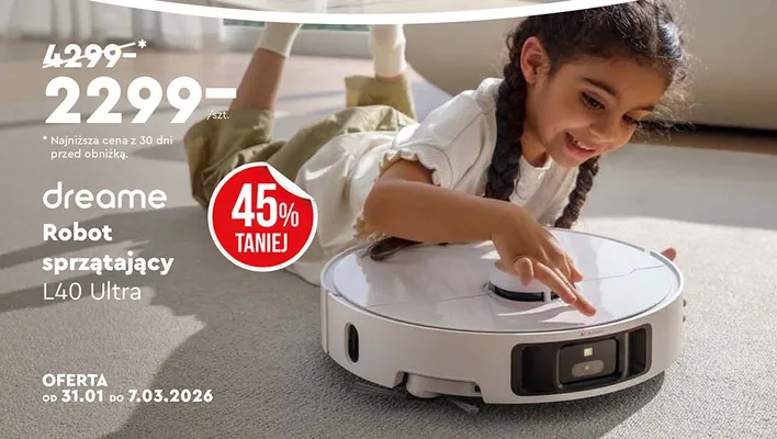 Robot sprzątający L40 Ultra promocja w Biedronka Home