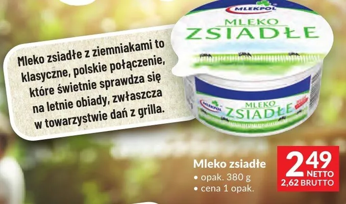 Mleko zsiadłe Mlekpol promocja w Makro