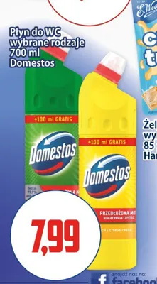 Płyn do WC Domestos Citrus Fresh +100ml gratis promocja w Kupiec