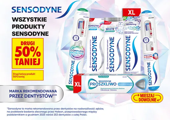 Szczoteczka do zębów Sensodyne Complete Protection Medium promocja w Biedronka