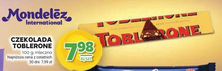 Czekolada Toblerone mleczna promocja w Stokrotka