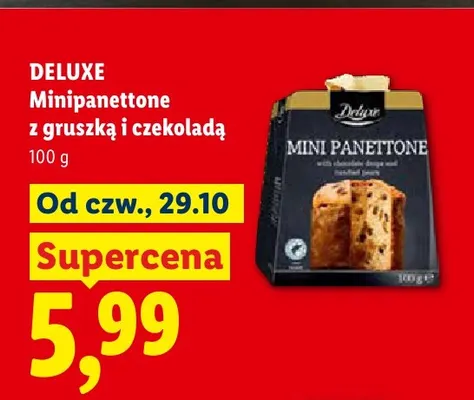 Minipanettone Deluxe z gruszką i czekoladą promocja w Lidl