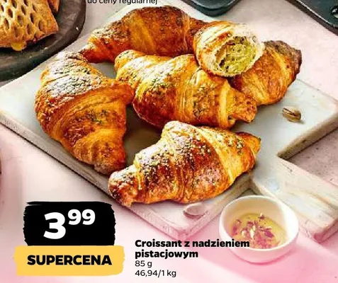 Croissant z nadzieniem pistacjowym promocja w Netto