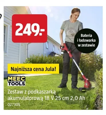 Zestaw z podkaszarką akumulatorową Meec Tools promocja w Jula