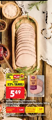 Schab tradycyjnie wędzony Kraina Wędlin Góralskie Specjały promocja w Biedronka