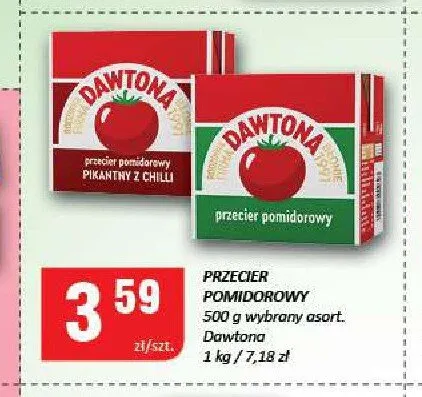 Przecier pomidorowy Dawtona promocja w Chorten