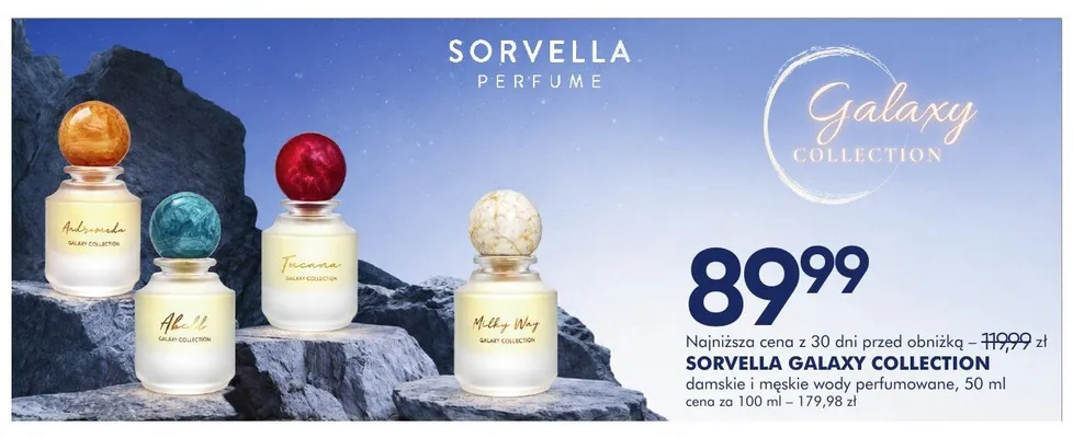 Woda perfumowana Sorvella Galaxy Collection Abell promocja w Super-Pharm