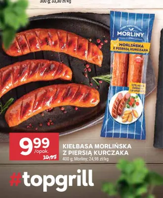 Kiełbasa morlińska z piersią kurczaka Morliny promocja w Stokrotka