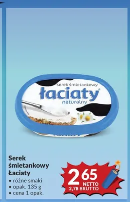 Serek śmietankowy Łaciaty naturalny promocja w Makro