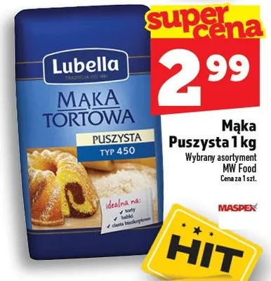 Mąka tortowa promocja w TOPAZ