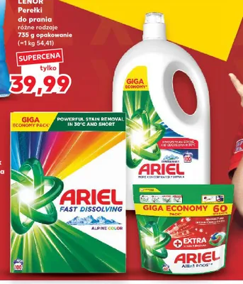 Proszek do prania Ariel Alpine Color promocja w Kaufland