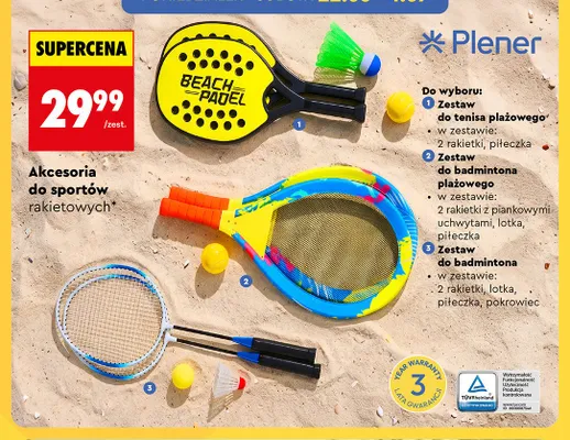 Zestaw do badmintona Plener promocja w Biedronka