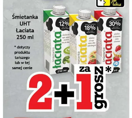 Śmietanka UHT Łaciata 12% promocja w Gram Market