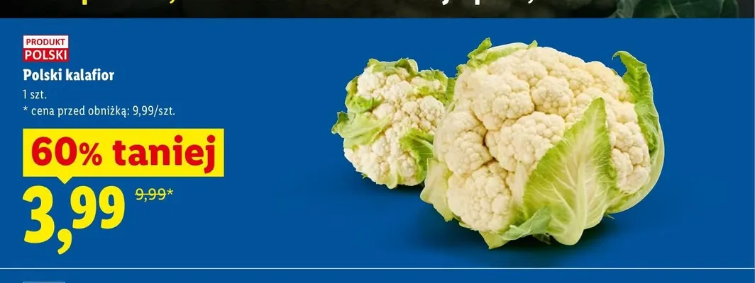 Kalafior polski promocja w Lidl