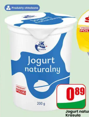 Jogurt naturalny Krasula promocja w Dino