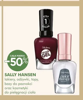 Lakiery, odżywki, topy, bazy do paznokci oraz kosmetyki do pielęgnacji ciała Sally Hansen promocja w Super-Pharm