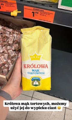 Mąka pszenna tortowa Królowa typ 400 promocja w Biedronka