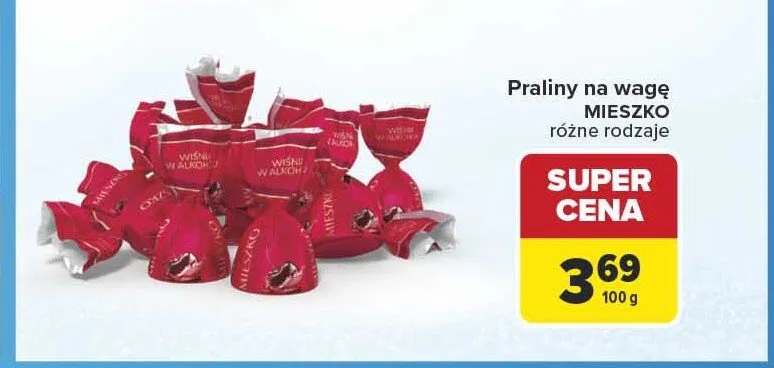 Praliny na wagę Mieszko promocja w Carrefour
