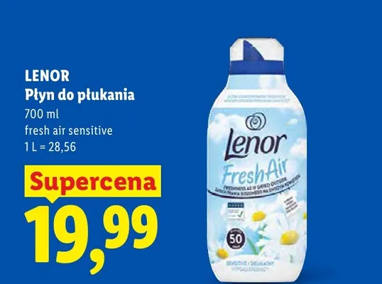 Płyn do płukania Lenor Fresh Air Sensitive promocja w Lidl