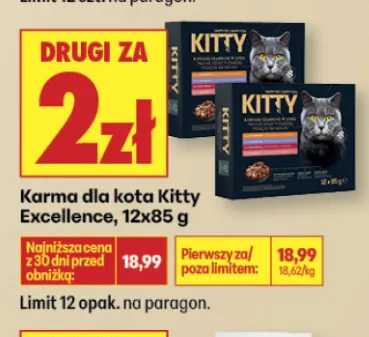 Karma dla kota Kitty Excellence 12-pak promocja w Biedronka